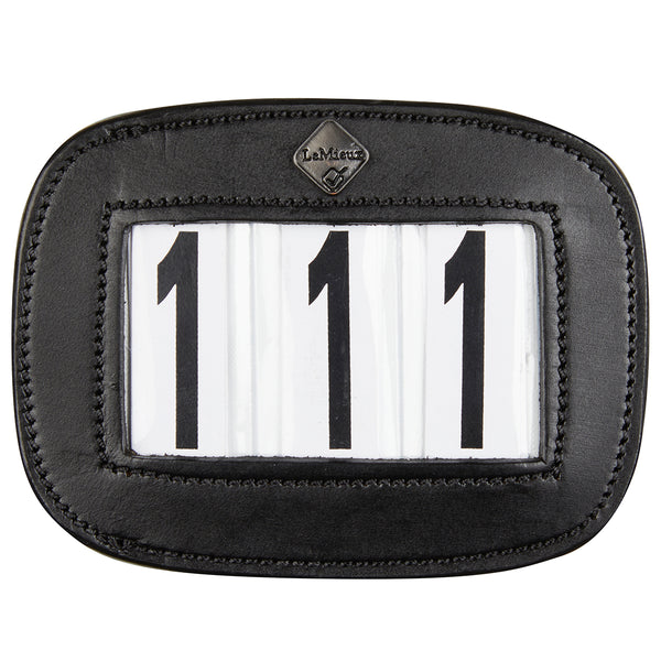 LeMieux Leather Saddle Pad Number Holder - 3 Number